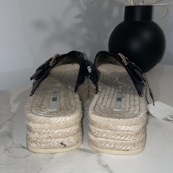 ZARA | Open Toe Sandal Platform espadrille | size 8 - Picture 8 of 9